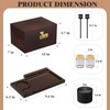 promitop Bamboo Storage Box with Lid and Lock - Wooden