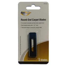 FlorCraft® 3/4"" x 2-1/4"" Carpet Knife Blades - 5 Pack, Heavy Duty Carpet Cutting Blades, Silver, 709-2023