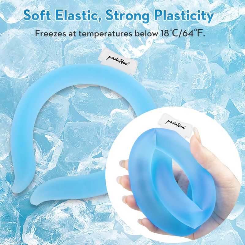 Neck CoolingTube, Reusable Ice Cooler Wearable Body CoolingProducts, Neck Coolers