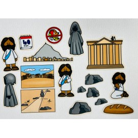 Jesus is Tempted Felt Bible Story for Flannnel Boards New Testament Stories