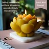 Sunbeam Candles 100% Pure Beeswax Lotus Candle | 40-Hour Long