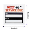 Oil Change Service Reminder Stickers - 300 Pcs 2x2 Black,