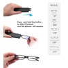 3 Pack Ultra thin Lightweight Folding Reading Glasses Women Men