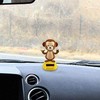Ymhapp Cute Monkey Solar Power Dancing Monkey Figure for Car