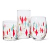 Abbott Collection Home 27-BOWLERAMA-of Diamond Tumbler, 3 inches high, Pink/red