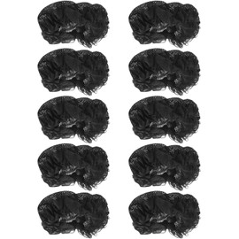 10 Unidades Redecilla Para El Cabello Accesorios Para Cabello Mujer Red Para Moño De Ballet Black