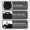 "vidaXL Soft-Close Toilet Seat in Black Polypropylene, Quick-Release Design and