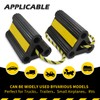 Vacallity Wheel Chocks for RV Trailer Car Truck, Upgrade Rubber