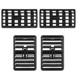 Osompar 4PCS Center Console Air Vent Grille for Jeep Wrangler TJ 1997-2006 Jeep Cherokee XJ 1997-2001 Dash Center Dash Vents Louver Outlet Air Conditioning Heater Vents