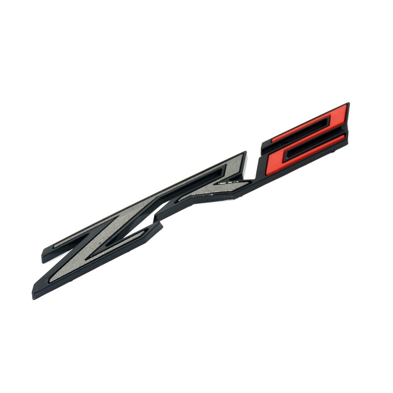 1Pc ZR2 Emblem 3D Badge Letter Rear Tailgate Nameplate Sticker