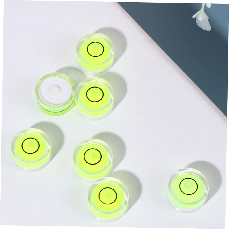 SHINEOFI 16PCS Circular Bubble Level Diameter Height Surface Level for