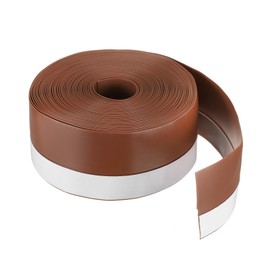 HARFINGTON Weather Stripping Door Seal 26.2ft x 45mm TPE Seal Strip for Door Draft Stopper Adhesive Tape Window House Shower Glass Gaps, Brown