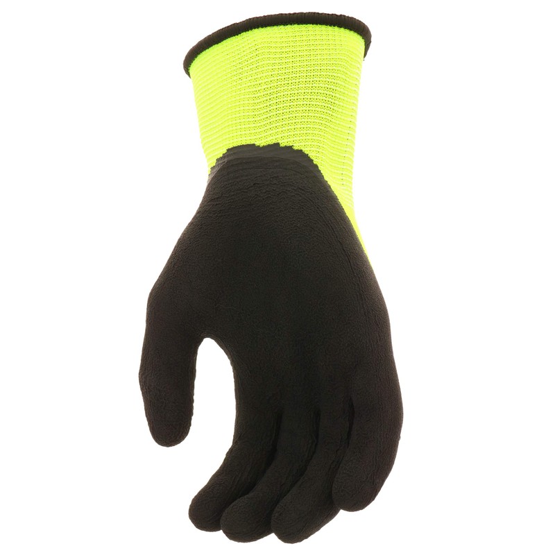 Cat® CAT017411L High Visibility Work Gloves – Large, Dip Textured