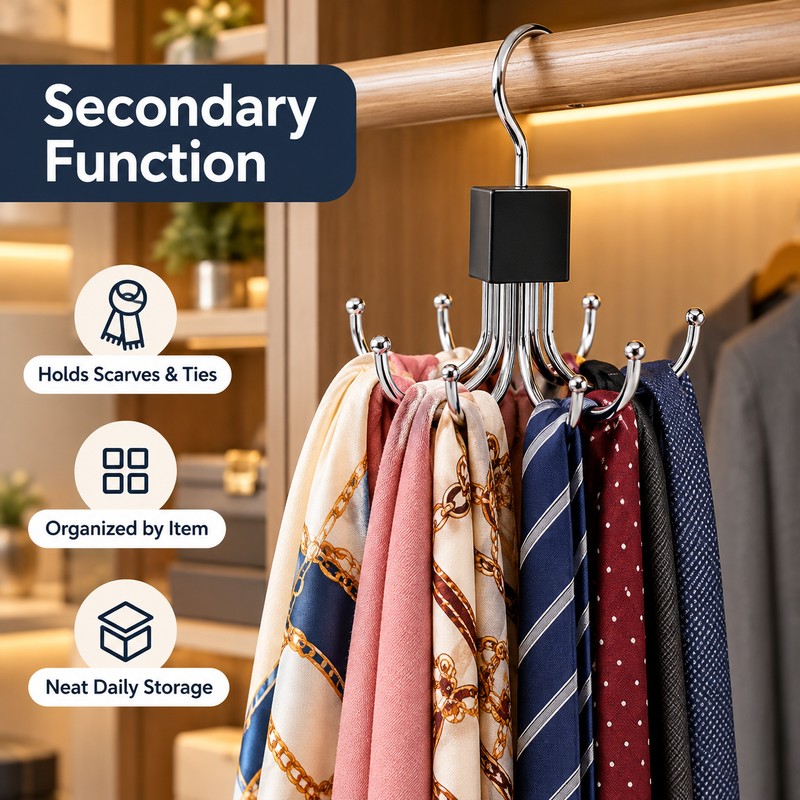 Multifunctional Multi-Claw Storage Hook Space Saving Bag Hanger Organizer for