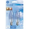 GE Lighting 48714 60-Watt 490-Lumen Reveal Blunt Tip Light Bulb