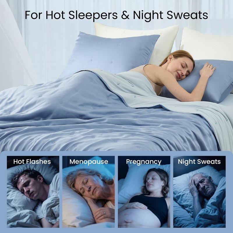 Amélie Home Cooling Comforter with Natural Tencel™ Lyocell, Cooling Blanket