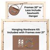 6x8 Shadow Box White Solid Pine Wood Picture Frame with
