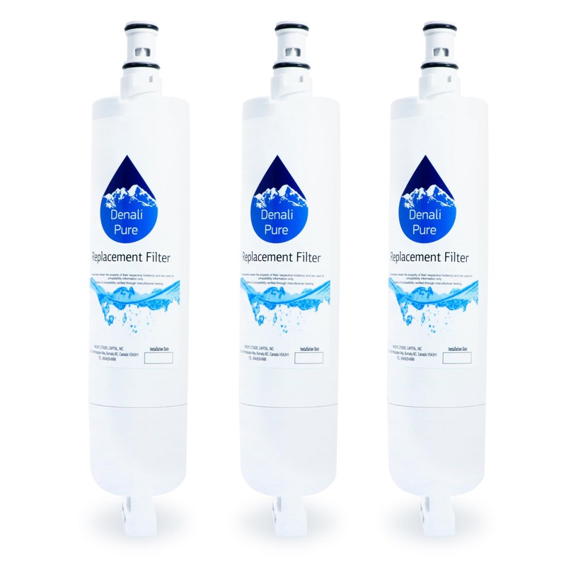 3-Pack Replacement for Brita WPRF-100 Refrigerator Water Filter - Compatible
