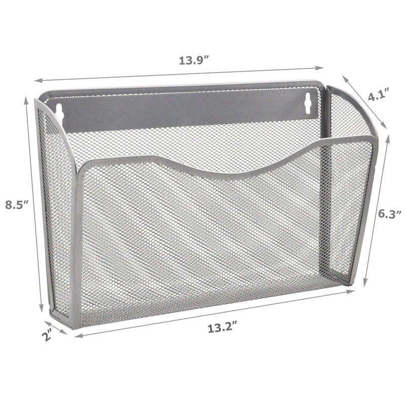 EASEPRES Mesh 3 Pockets File Organizer Hanging File Organizer Vertical