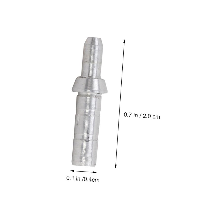 Kisangel 40pcs Nock Tails Accessories 4.2mm Id Silver Aluminum Seat