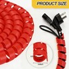 Pangda 25Ft Hydraulic Hose Protector 1/2 Inch Spiral Hose Wrap