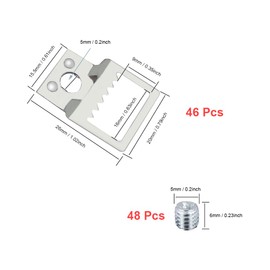 HLIWS Clip Over Sawtooth Frame Hanger-46 Pcs Hooks for Picture Frames with 48 Pcs Screws,Frame Hanger,for Office Family Photo Picture Painting Hanging