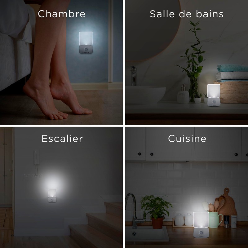 Integral LED Motion Sensor Night Light, Night Light Socket with