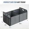 Simple Deluxe Car Trunk Organizer for SUV, Collapsible 2 Compartment