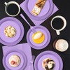 CC-SLZP 120 PCS Lavender Plastic Plates, Disposable Plates for Party