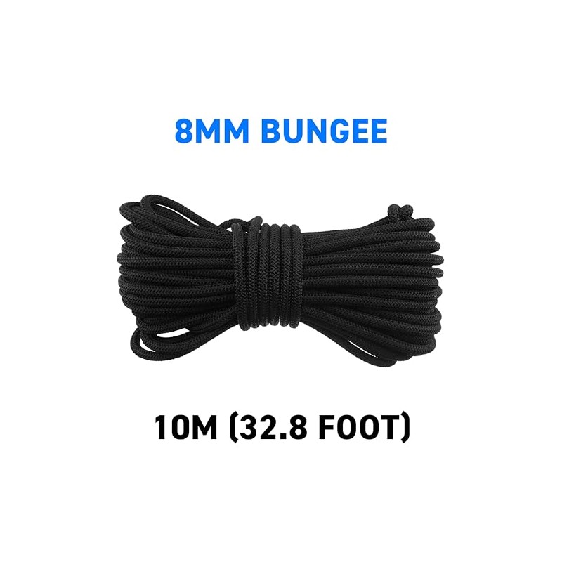 10m x 8mm Elasticated Rope/Bungee/stretchy Shock Cord for tying down