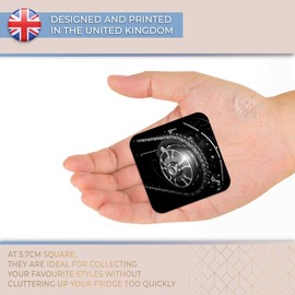 Destination Vinyl ltd Fridge Magnet bw - Motorcycle Rear Wheel & Chain #43250