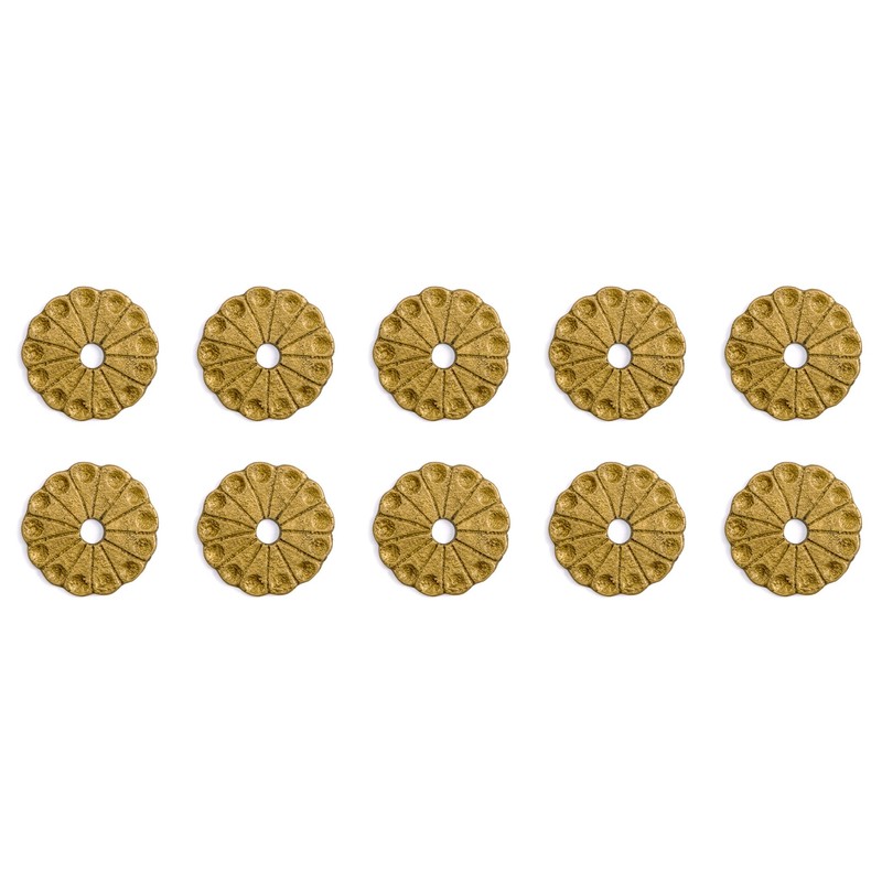 Hardware Philosophy Chrysanthemum Backplate Washers Hardware 1-1/8" - Set of