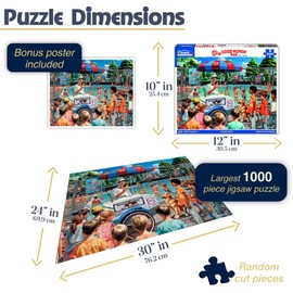 White Mountain Puzzles Good Humor Man 1000 Piece Jigsaw Fun Summer Ice Cream Puzzle