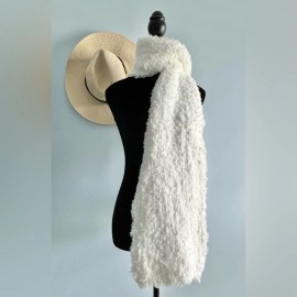 INC International Concepts I.N.C. International Concepts Women's Faux-Fur Scarf - Ivory