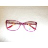Modern Optical Eyeglass Frames Effort Plum Crystal Red 55[]16-140 Rx