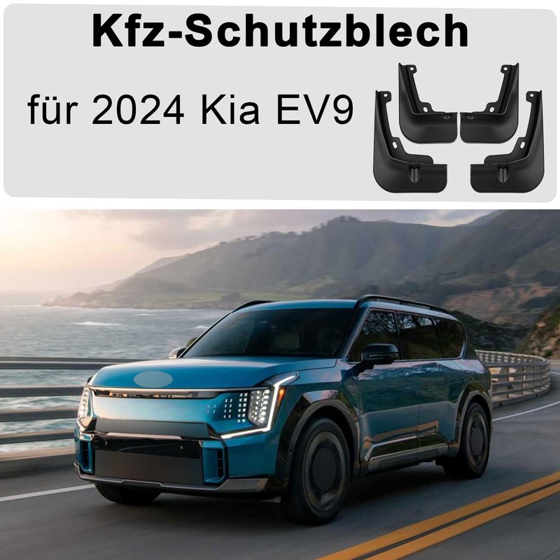 ERMWALR For 2024 Kia EV9 Special Mudguard 4-Piece Set, No
