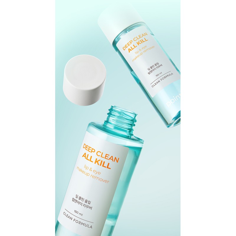 [비건뷰티] 포인트앤 딥 클린 올킬 립앤아이 리무버, 150ml, 2개 [Vegan