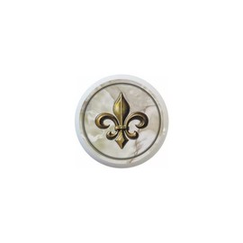 Fleur De Lis Image #7 Fleur-de-lis Fleur-de-LYS KNOB Glossy Ceramic Dresser Drawer Pulls Cabinet Knobs