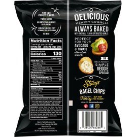 Stacy's Toasted Garlic Flavored Bagel Chips, 7 Ounce (Pack of 12)
