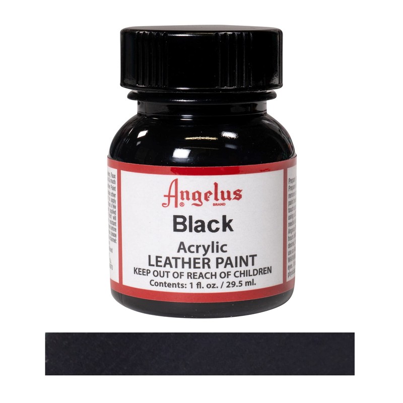 Angelus Acrylic Leather Paint Black 1oz