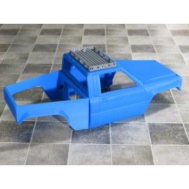 Unbranded axial scx24 pinched yota body with sliders and roof rack ,24th scale rc parts