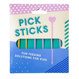 Pick Sticks - Fun Food Skewers for Kids (Yellow, Purple & Pink)
