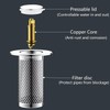 Waabose 2 Pieces Sink Plug with Hair Strainer, 2024 Drain