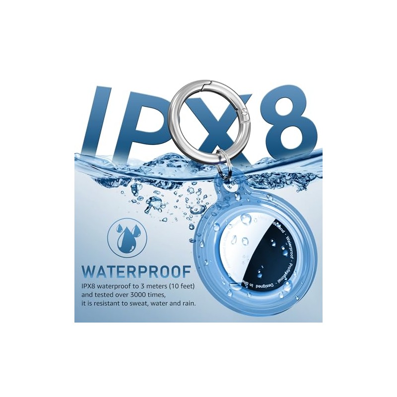 Waterproof AirTag Cases - Shockproof & Dustproof Holder (4 Pack)