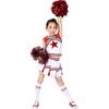 LOLANTA Little Girls Cheerleader Uniform Outfit Cheerleading Costume Fun Varsity