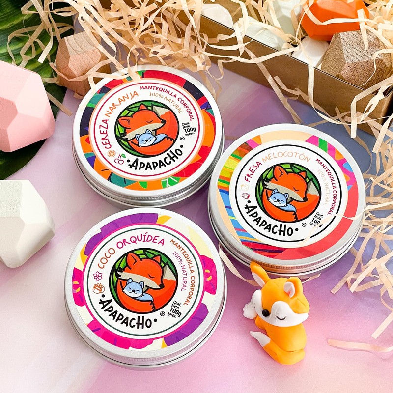 Apapacho Bálsamos - Mantequilla Corporal (Fresa-Melocotón)