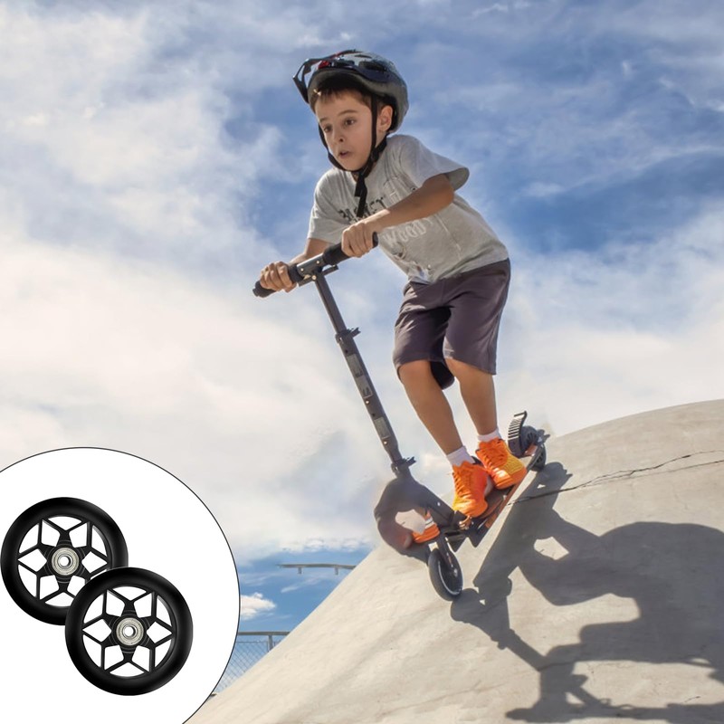 2 Pcs Scooter Replacement Wheels, 110 mm Scooter Wheels with