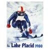 8x10 1980 Lake Placid Olympic Games Poster PHOTO Skiing Sign