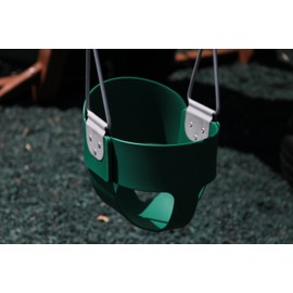Swing Kingdom Green Rubber Infant Swing