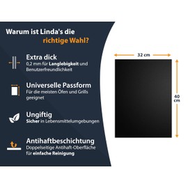 Large BBQ Grill Mat for Gas Grill, Electric and Charcoal (Pack of 5) 40 x 32 cm - Reusable, Heat Resistant Grill Mats for Charcoal, Teflon Grill Mat, Grill Film, Grill Accessories